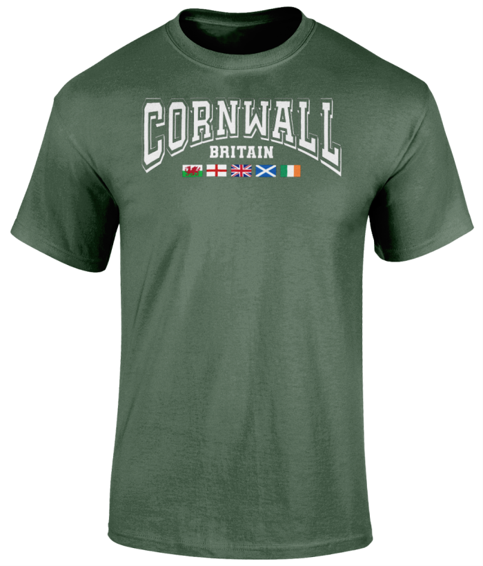 Cornwall-Military-Green T-Shirts