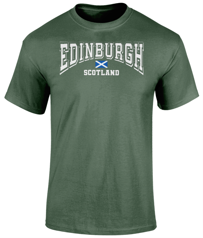 Edinburgh-Military-Green T-Shirts