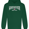 Wherever-Bottle-Green Hoodies