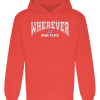 Wherever-Soft-Red Hoodies