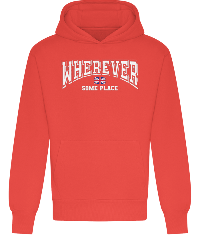 Wherever-Soft-Red Hoodies